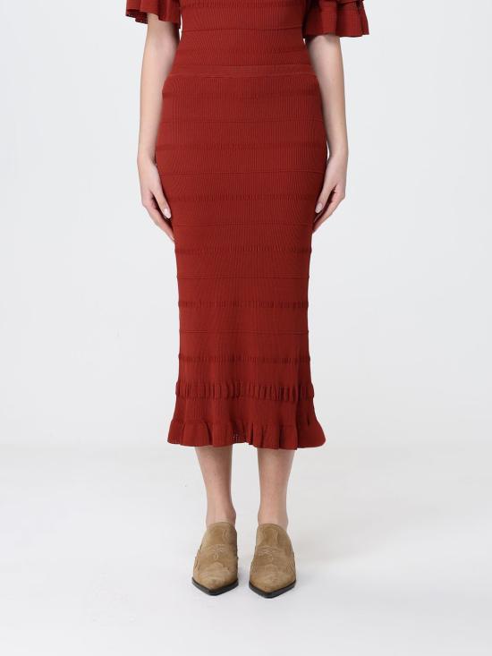 26SS 트윈셋 롱 스커트 261TT3020 13332 Brick Red