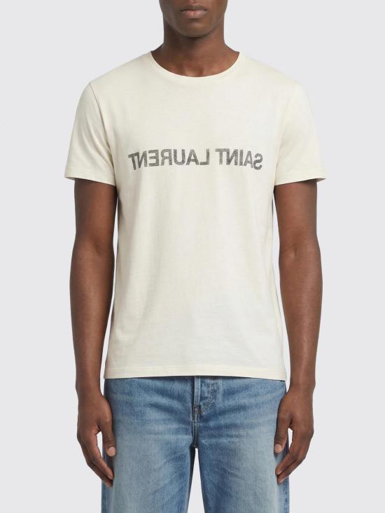 26SS 생로랑 리버스 티셔츠 663278Y37AW 9744 Multicolor