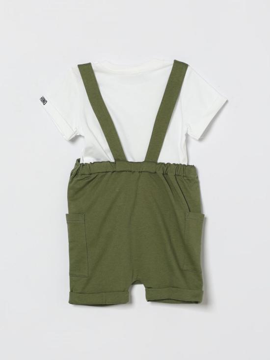 26SS [키즈] 모스키노 오버롤 MUG01TLCA19 83698 Green - MOSCHINO