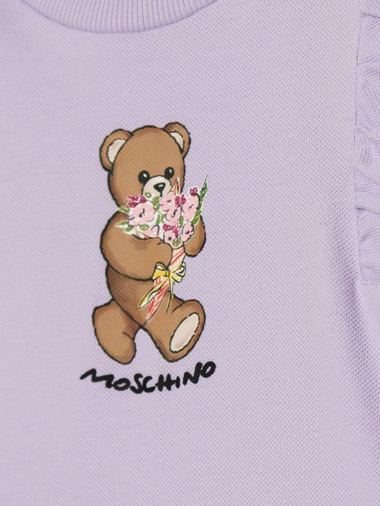 26SS [키즈] 모스키노 점프수트 MDV0DILFA06 51683 Lilac - MOSCHINO