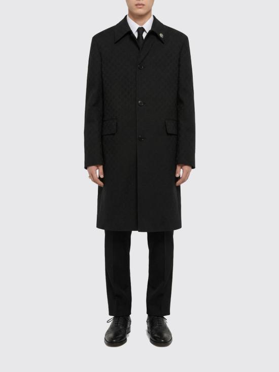 26SS 구찌 GG 울 싱글 코트 865484ZAUP1 1000 Black