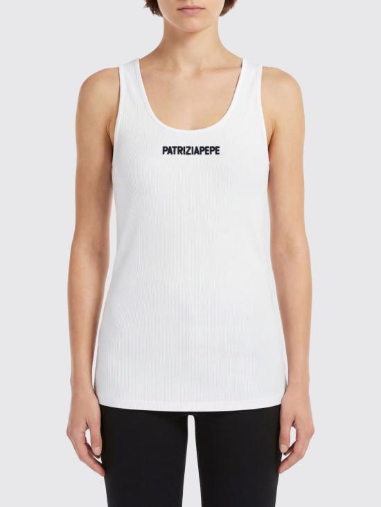 26SS 파트리지아페페 민소매 티셔츠 8M1617J216 W103 White