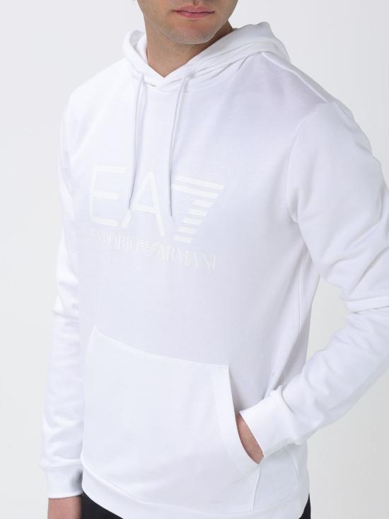 26SS 엠포리오 아르마니 후드 티셔츠 7M001413AF22266 M0213 White 1 - EMPORIO ARMANI