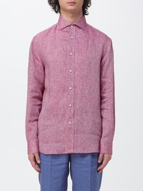 26SS 브루넬로 쿠치넬리 이지 핏 셔츠 MM6840627 C151 Cherry