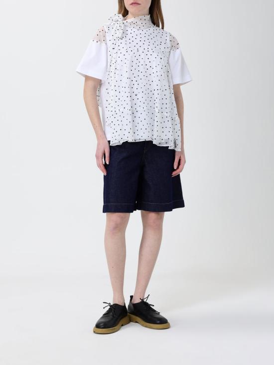 26SS 사카이 블라우스 2608536 101 White - SACAI