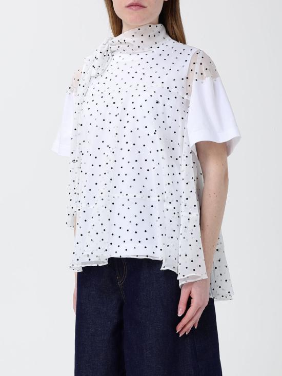 26SS 사카이 블라우스 2608536 101 White - SACAI