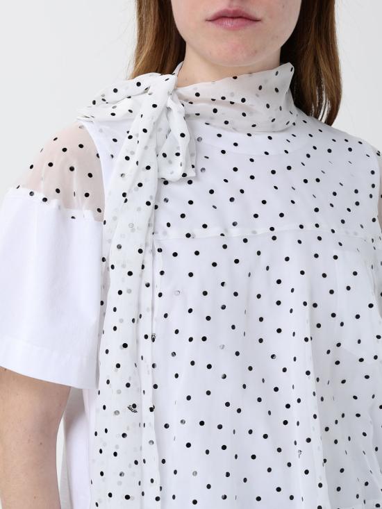 26SS 사카이 블라우스 2608536 101 White - SACAI