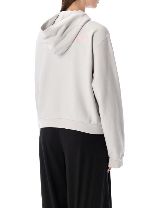 25FW 발렌시아가 백 집업 후드 851236TTVJ2 2420 DIRTY WHITE - BALENCIAGA