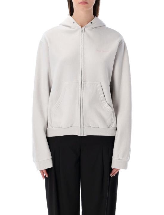 25FW 발렌시아가 백 집업 후드 851236TTVJ2 2420 DIRTY WHITE