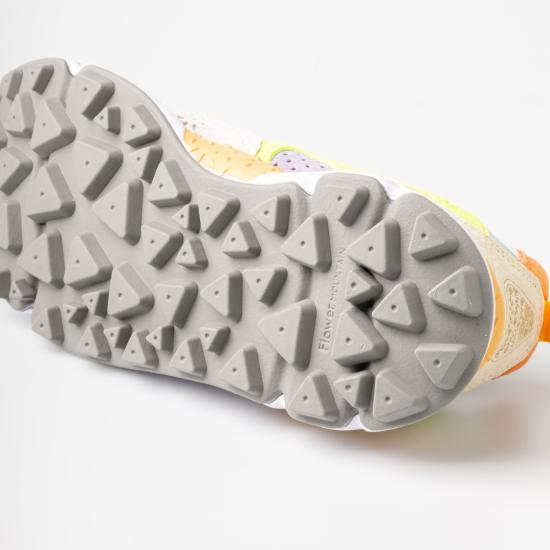 26SS 플라워 마운틴 스니커즈 0012017817 01 1N21 WHITE YELLOW FLUO LIGHT GREEN White - FLOWER MOUNTAIN