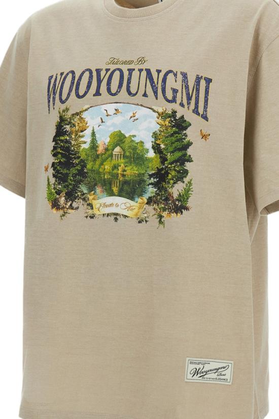 26SS 우영미 반팔 티셔츠 W261TS05729E Neutrals - WOOYOUNGMI