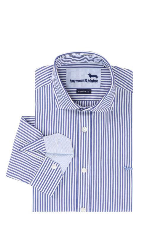 26SS 하몬트앤블레인 긴팔 셔츠 CNQ074013439I Blue - HARMONT & BLAINE
