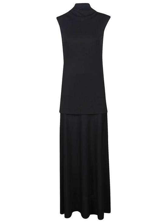 26SS 질샌더 롱 원피스 J04CT0107J65016 Black