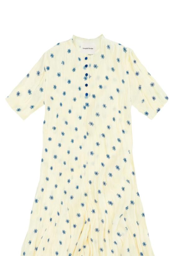 26SS 공디드 디자인 숏 원피스 GD175FLOWER Neutrals - GONGDID DESIGN