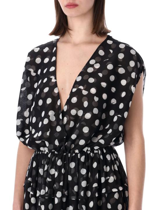 26SS 드리스 반 노튼 롱 원피스 2610110073033 900 Nero - DRIES VAN NOTEN