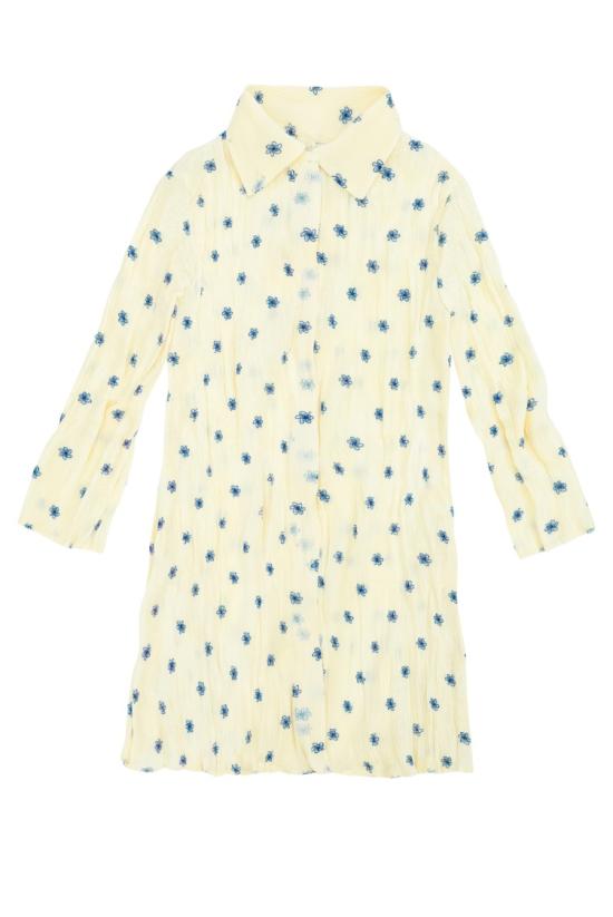 26SS 공디드 디자인 숏 원피스 GD174FLOWER Neutrals