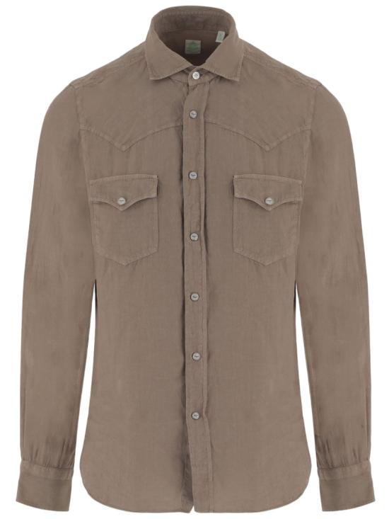 26SS 피나모레 긴팔 셔츠 P6001G209 Brown