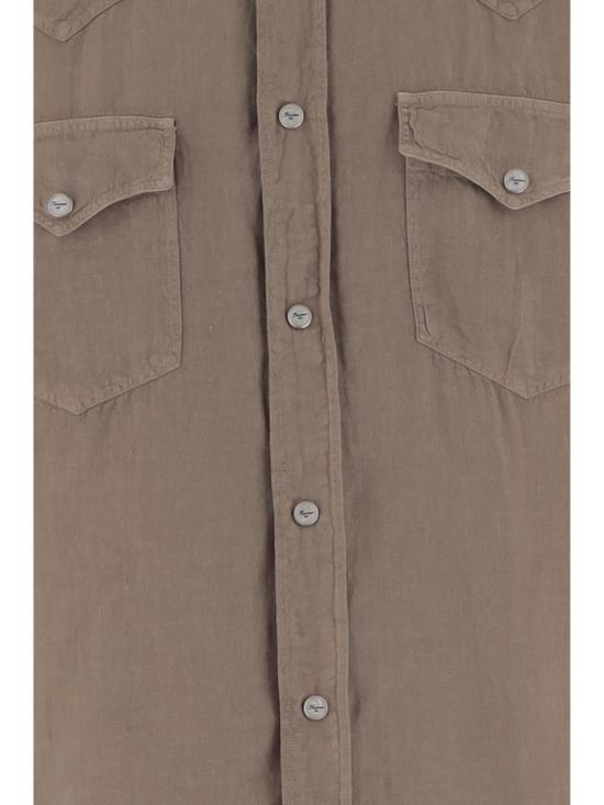 26SS 피나모레 긴팔 셔츠 P6001G209 Brown - FINAMORE