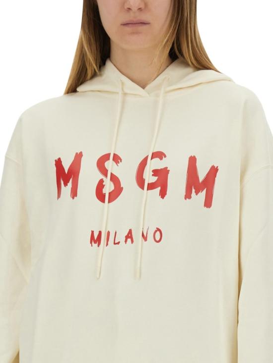  엠에스지엠 후드 티셔츠 3841MDM515 25700002 Neutrals - MSGM