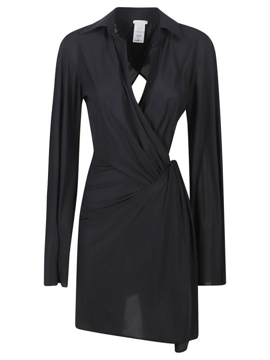 26SS 아마주인 미디 원피스 12INEUDB Black