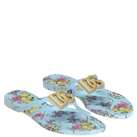 26SS 돌체앤가바나 러버 비치웨어 슬라이드 CW2418AY850HC5XL Blue - DOLCE & GABBANA