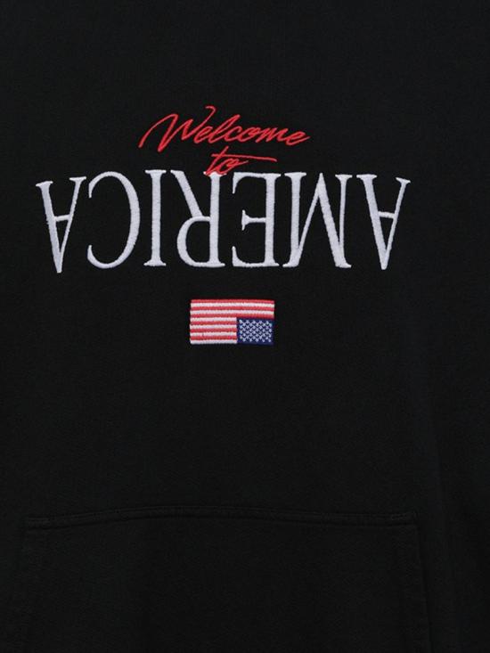 26SS 윌리 차바리아 후드 티셔츠 WCJSY0241001 Black - WILLY CHAVARRIA