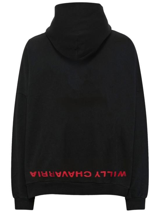 26SS 윌리 차바리아 후드 티셔츠 WCJSY0241001 Black - WILLY CHAVARRIA