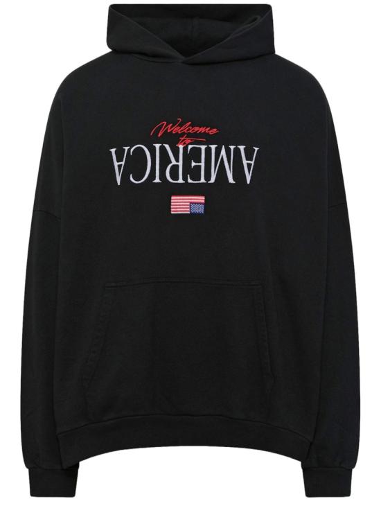 26SS 윌리 차바리아 후드 티셔츠 WCJSY0241001 Black