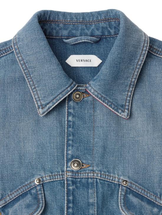 26SS 베르사체 데님 자켓 10236031A179212DC50 Blue - VERSACE
