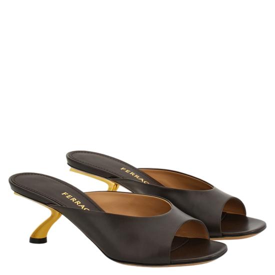 26SS 살바토레 페라가모 뮬/슬리퍼 01L765004 Black - SALVATORE FERRAGAMO