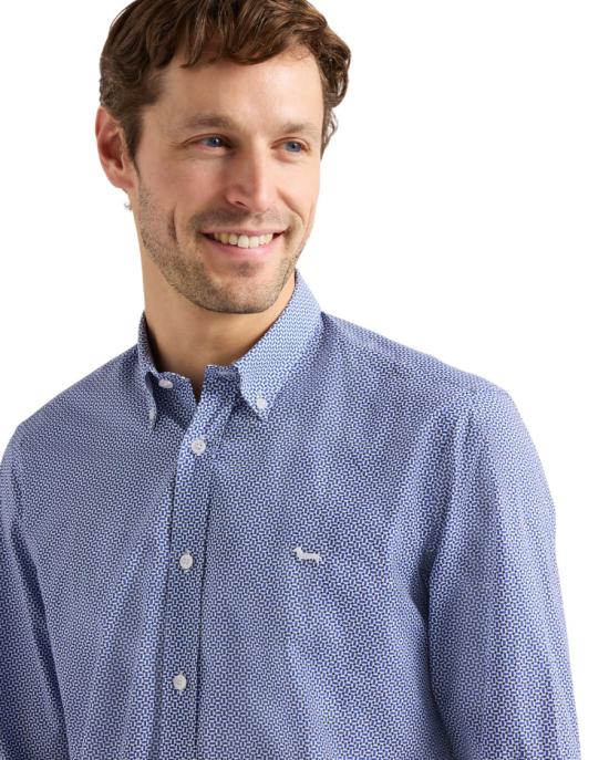 26SS 하몬트앤블레인 긴팔 셔츠 CRQ026013814M Blue - HARMONT & BLAINE