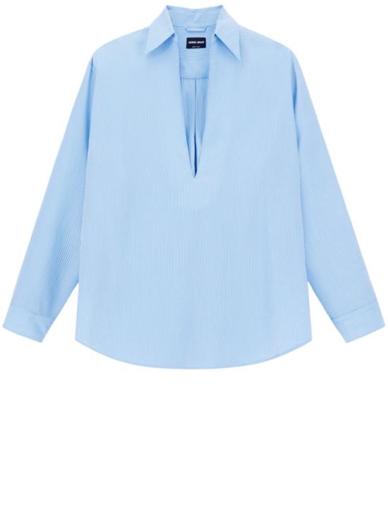 26SS 조르지오 아르마니 긴팔 셔츠 GM003494TE20924M9288 Blue