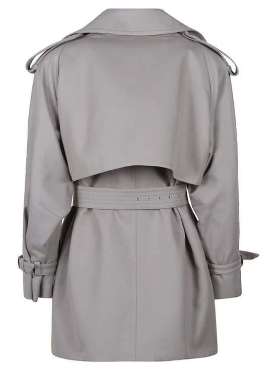 26SS 막스마라 카초 더블 브레스티드 트렌치 자켓 2611121103600 Grey - MAX MARA