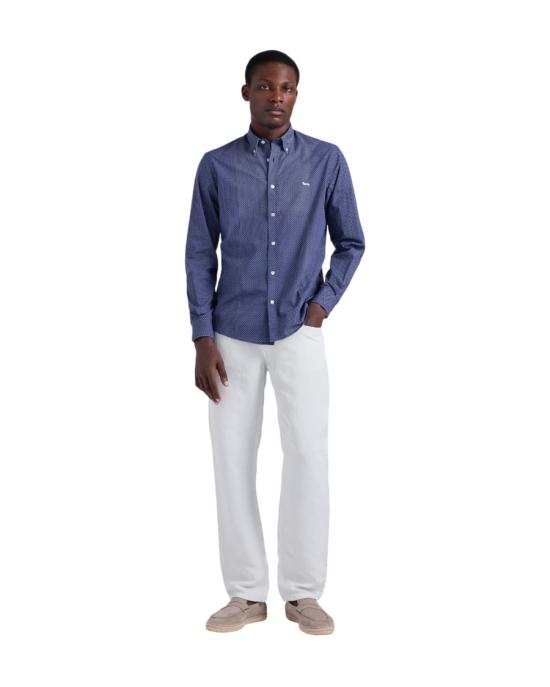 26SS 하몬트앤블레인 긴팔 셔츠 CRQ026013818B Blue - HARMONT & BLAINE