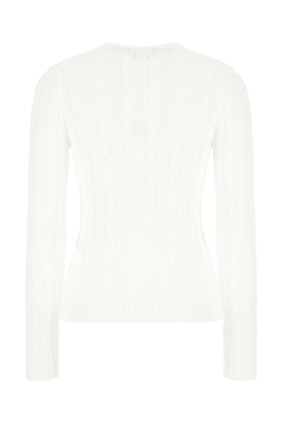 26SS 폴로 랄프로렌 포니 로고 피마코튼 케이블 니트 스웨터 211971869 007 WHITE - POLO RALPH LAUREN
