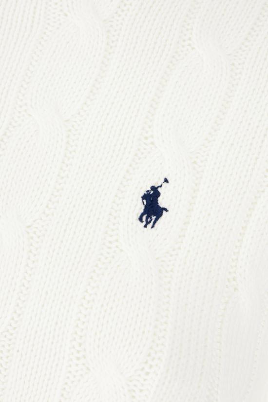 26SS 폴로 랄프로렌 포니 로고 피마코튼 케이블 니트 스웨터 211971869 007 WHITE - POLO RALPH LAUREN