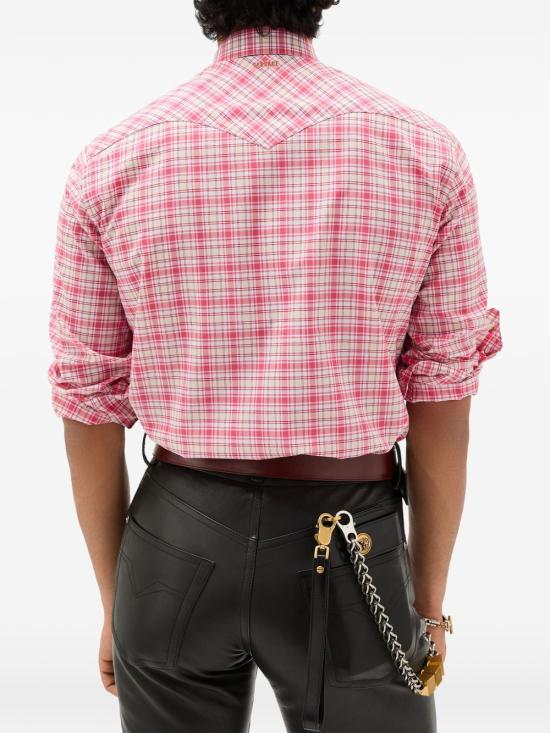 26SS 베르사체 긴팔 셔츠 1024954 1A179036R680 Pink - VERSACE