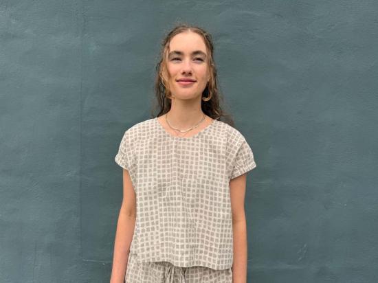  해피 프렌치 갱 블라우스 행복한 프랑스 갱단 젤리아 탑 - HAPPY FRENCH GANG