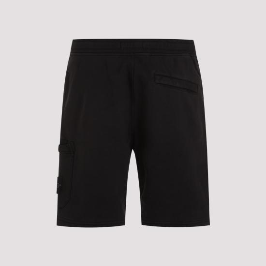 26SS 스톤 아일랜드 오가닉 코튼 플리스 레귤러핏 카고 포켓 조거 L1S15 6200011 S0051 V0029 BLACK DOM - STONE ISLAND