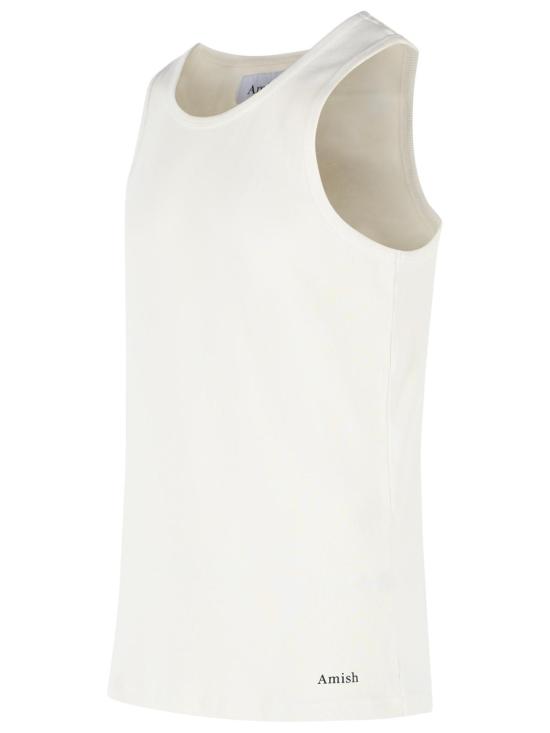 26SS 아미시 민소매 티셔츠 AMX208CR71 0569C0087 Beige - AMISH