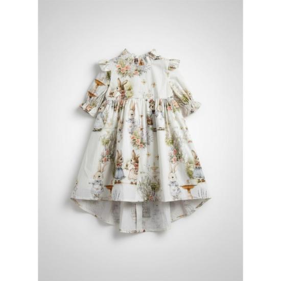  [키즈] 파이퍼 앤 클로스 원피스 파이퍼앤클로스 아동용 아오키 반팔 드레스 브램블 래빗 - PIPER&CLOTH