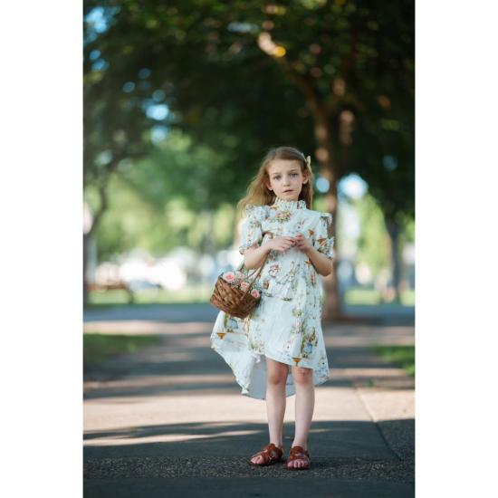  [키즈] 파이퍼 앤 클로스 원피스 파이퍼앤클로스 아동용 아오키 반팔 드레스 브램블 래빗