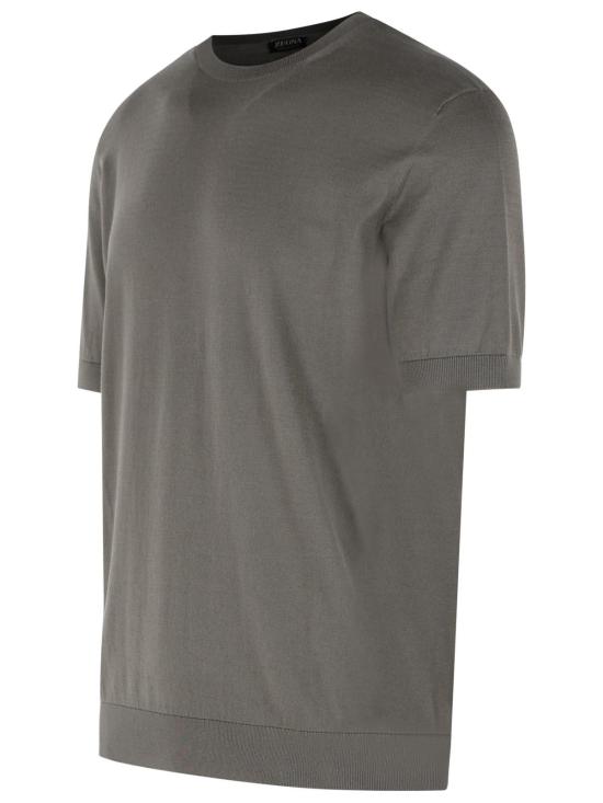 26SS 에르메네질도제냐 폴로 티셔츠 RUHC90A3 C10N07 Grey - ERMENEGILDO ZEGNA