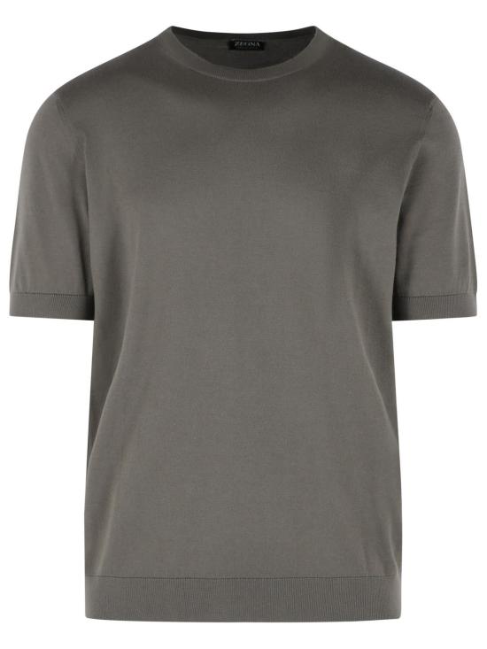 26SS 에르메네질도제냐 폴로 티셔츠 RUHC90A3 C10N07 Grey