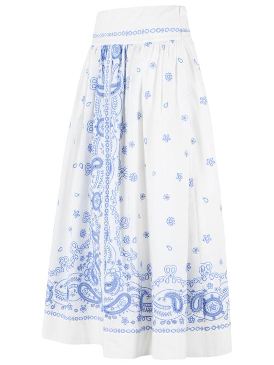 26SS 셀프 포트레이트 롱 스커트 AC26 008MSK WWHITE White - SELF PORTRAIT