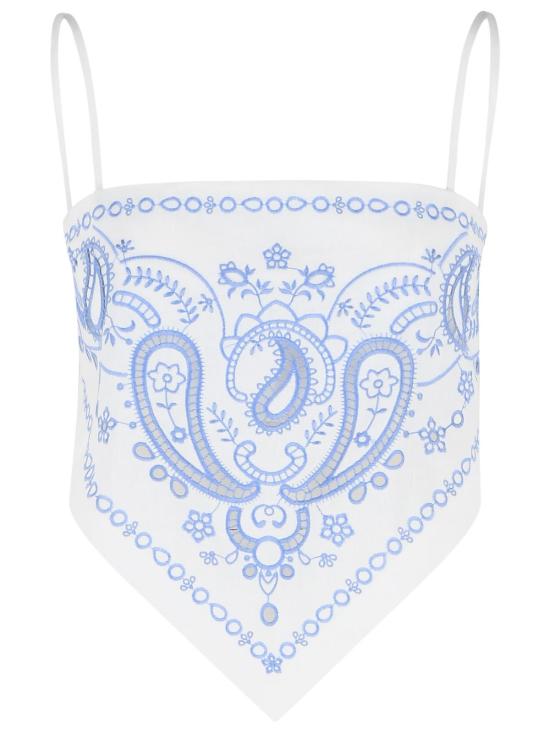 26SS 셀프 포트레이트 민소매 티셔츠 AC26 007T WWHITE White