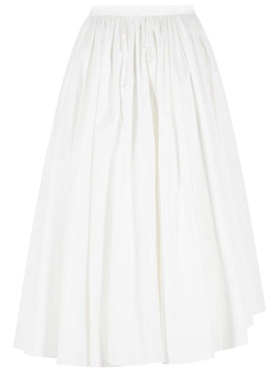 26SS 셀프 포트레이트 미디 스커트 AC26 033MSK WWHITE White - SELF PORTRAIT
