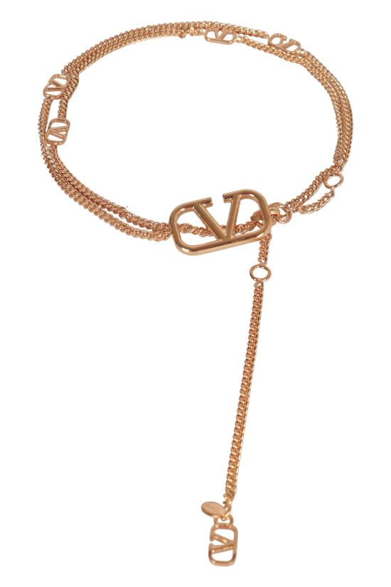 26SS 발렌티노 가라바니 슬림 벨트 8W2T0SI5VJTCS4 Gold - VALENTINO GARAVANI