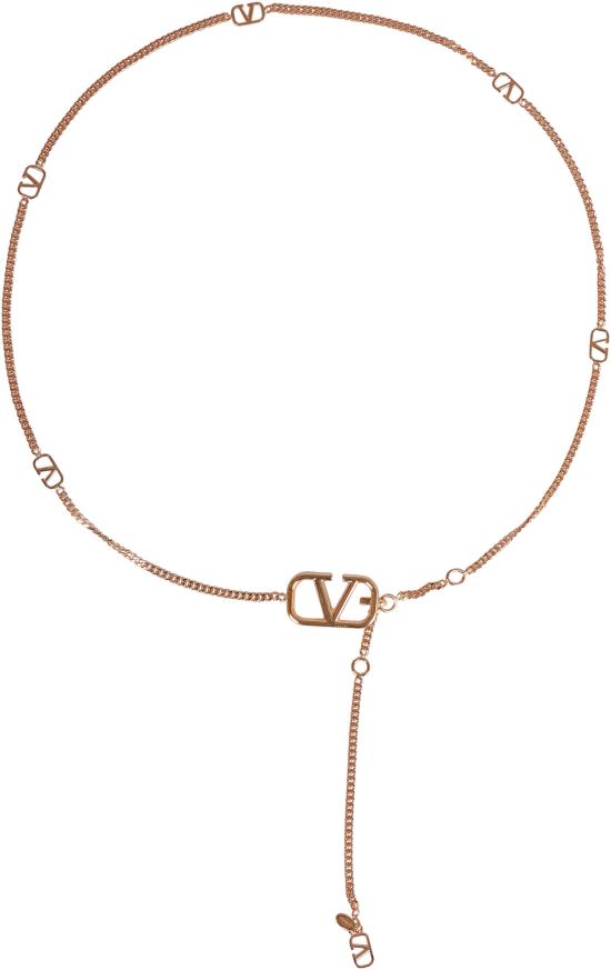 26SS 발렌티노 가라바니 슬림 벨트 8W2T0SI5VJTCS4 Gold - VALENTINO GARAVANI