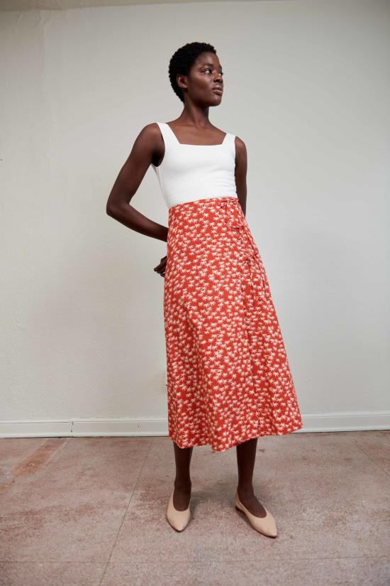  마리아 스탠리 롱 스커트 엘디 스커트팜